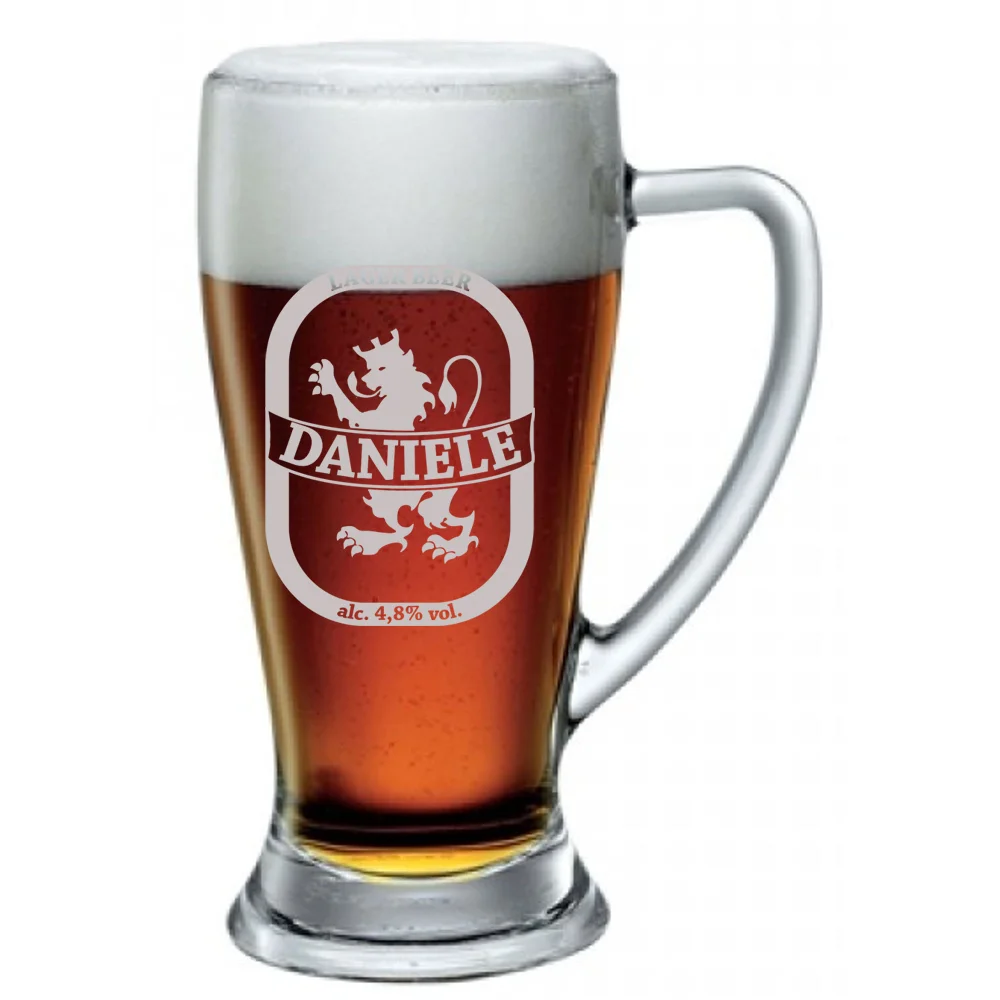 Boccale da birra con incisione personalizzabile Compleanno – best lager beer – personalizza con nome – bicchiere in vetro 38 cl