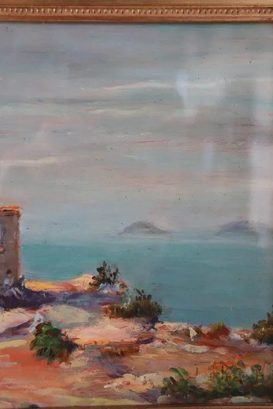 Dipinto olio su tavola secolo XX, presente firma in basso a destra - immagine 4