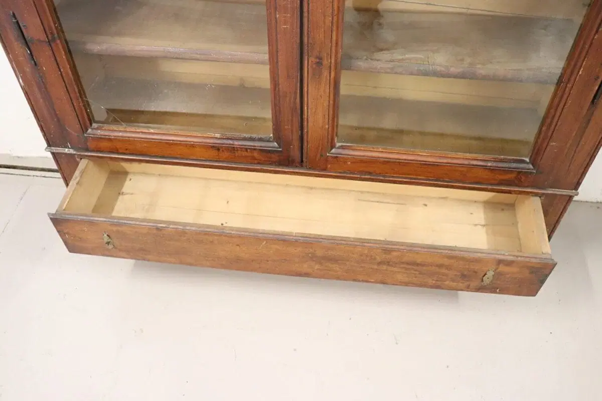 Libreria in legno di pioppo, XIX secolo - immagine 3