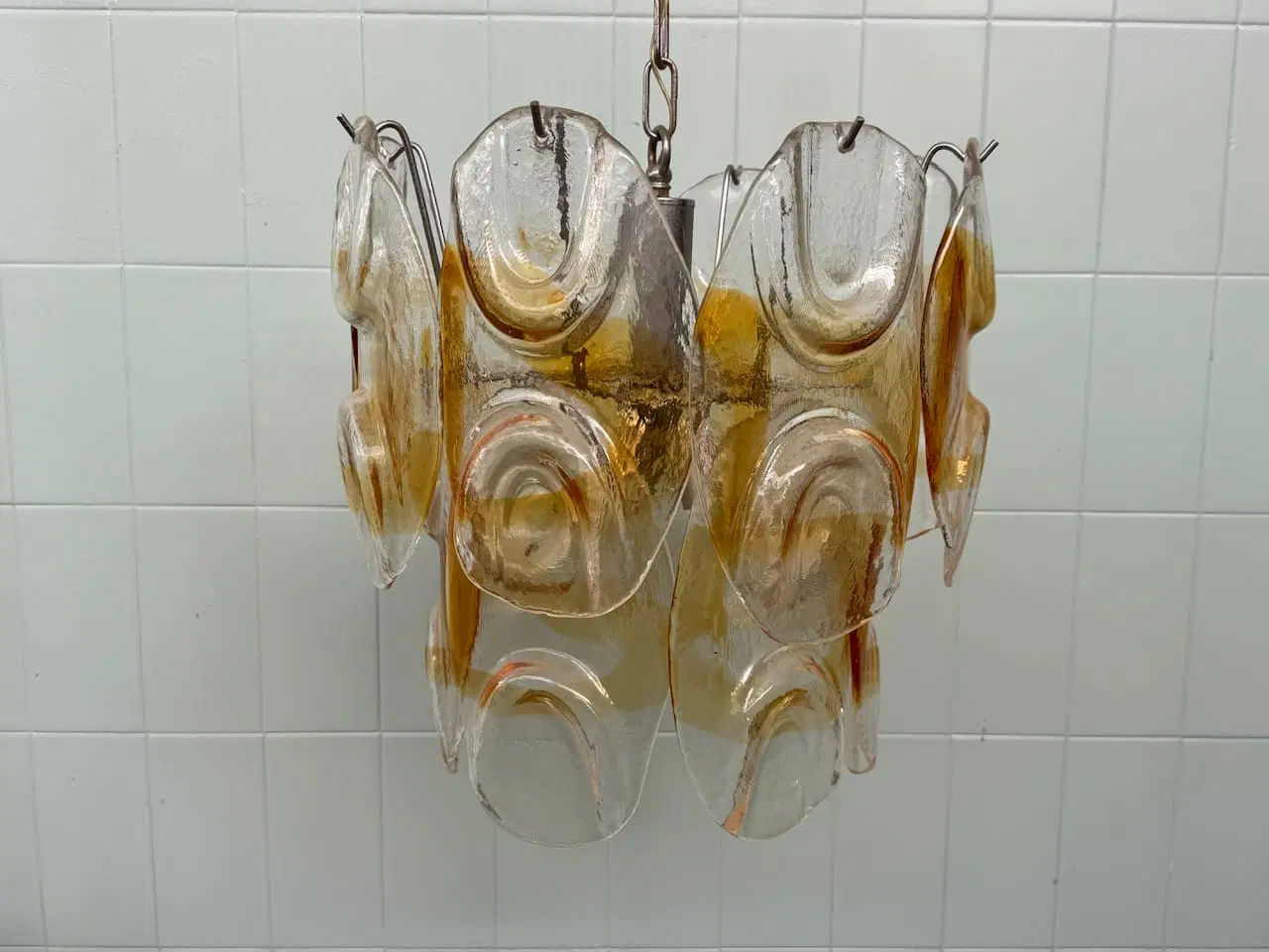 Lampadario in vetro di Murano di Mazzega, Italia, anni ’60 - immagine 2