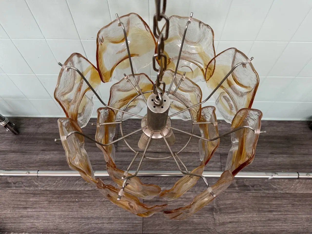 Lampadario in vetro di Murano di Mazzega, Italia, anni ’60 - immagine 4