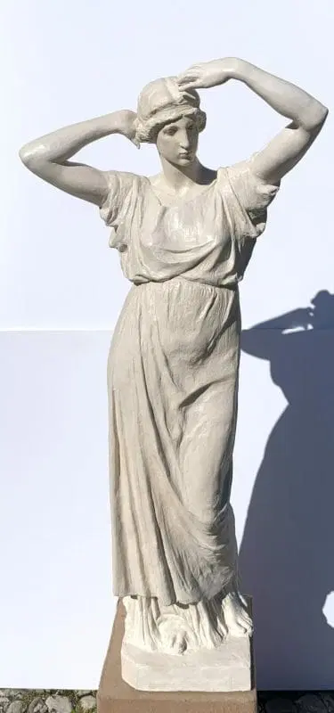 Coppia di sculture in scagliola – Figure romane. Italia, XIX secolo. - immagine 3