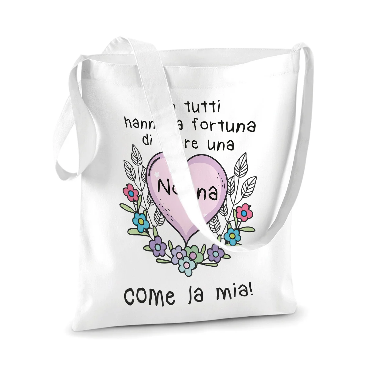 Shopping Bag Nonna Non tutti hanno la fortuna di avere una Nonna come la mia Shopper Idea Regalo Zia - immagine 4