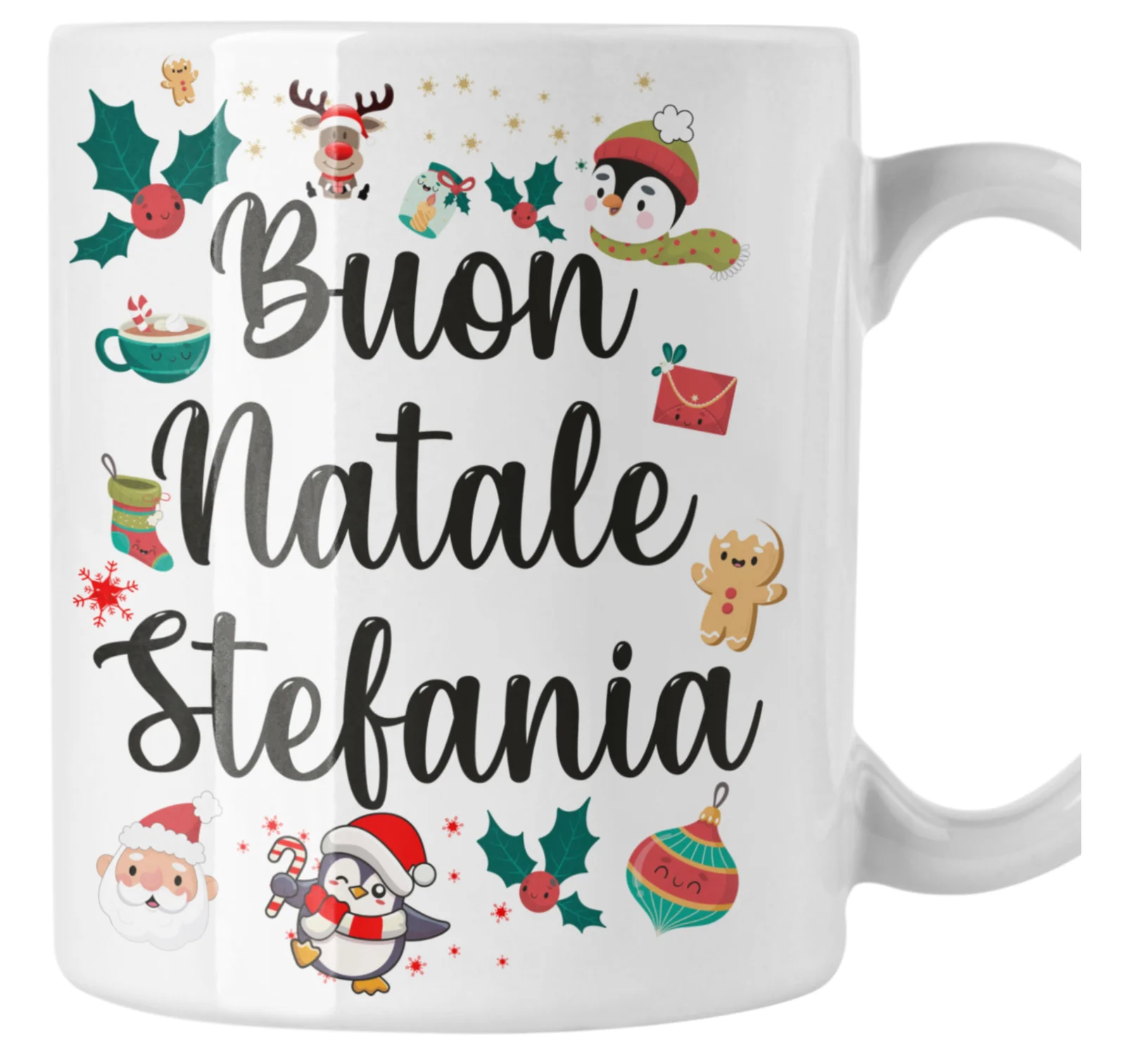 Tazza Natale PERSONALIZZABILE Buon Natale Personalizza con nome Merry Christmas Regalo Natale