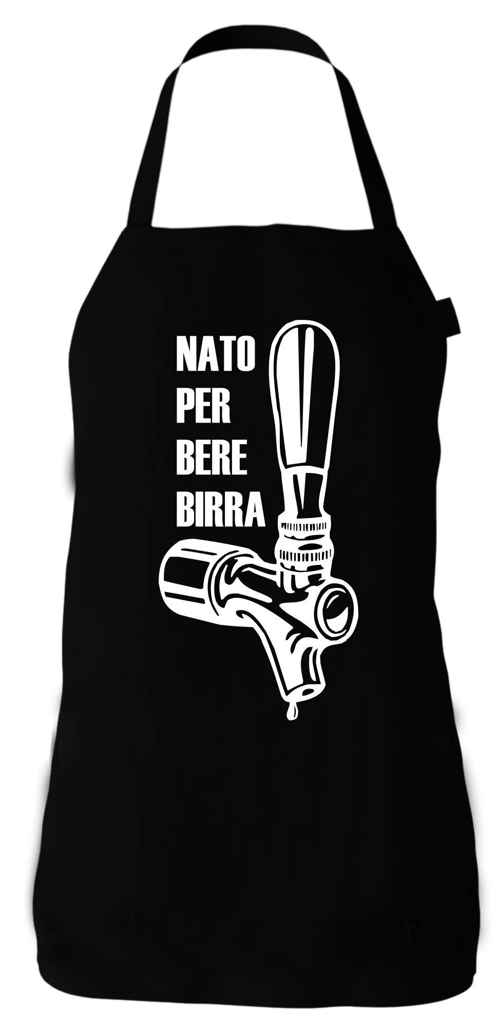 Grembiule cucina divertenti Nato per bere birra regalo humor chef cuoco griller barbecue pizza griglia