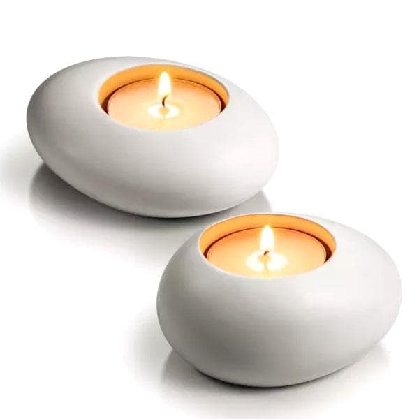 Tescoma Fancy Stones supporto Tealight bianco due pezzi
